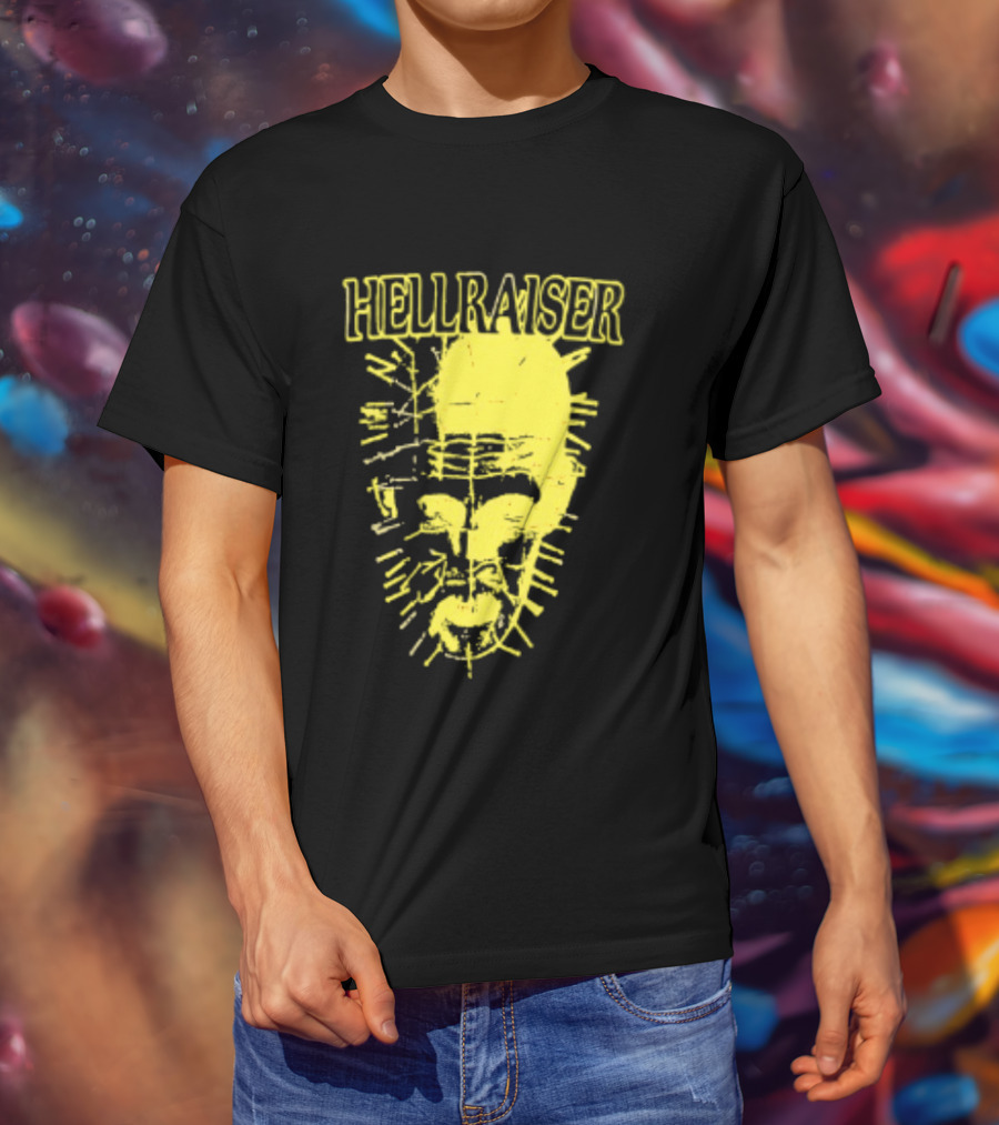 Hellraiser Pinhead Clive Barker Horror Movie Swag Head T-Shirt