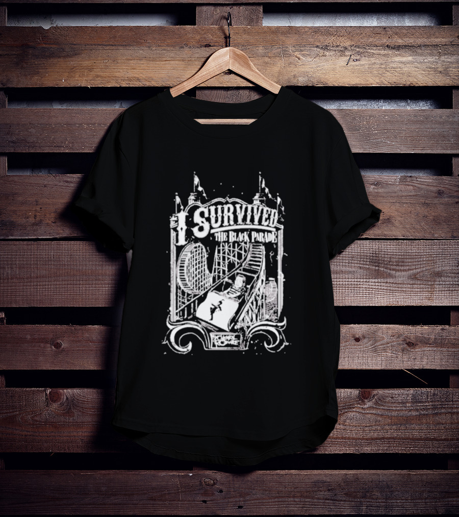 Survived The Black Parade Roller Theme Park Experience T-Shirt