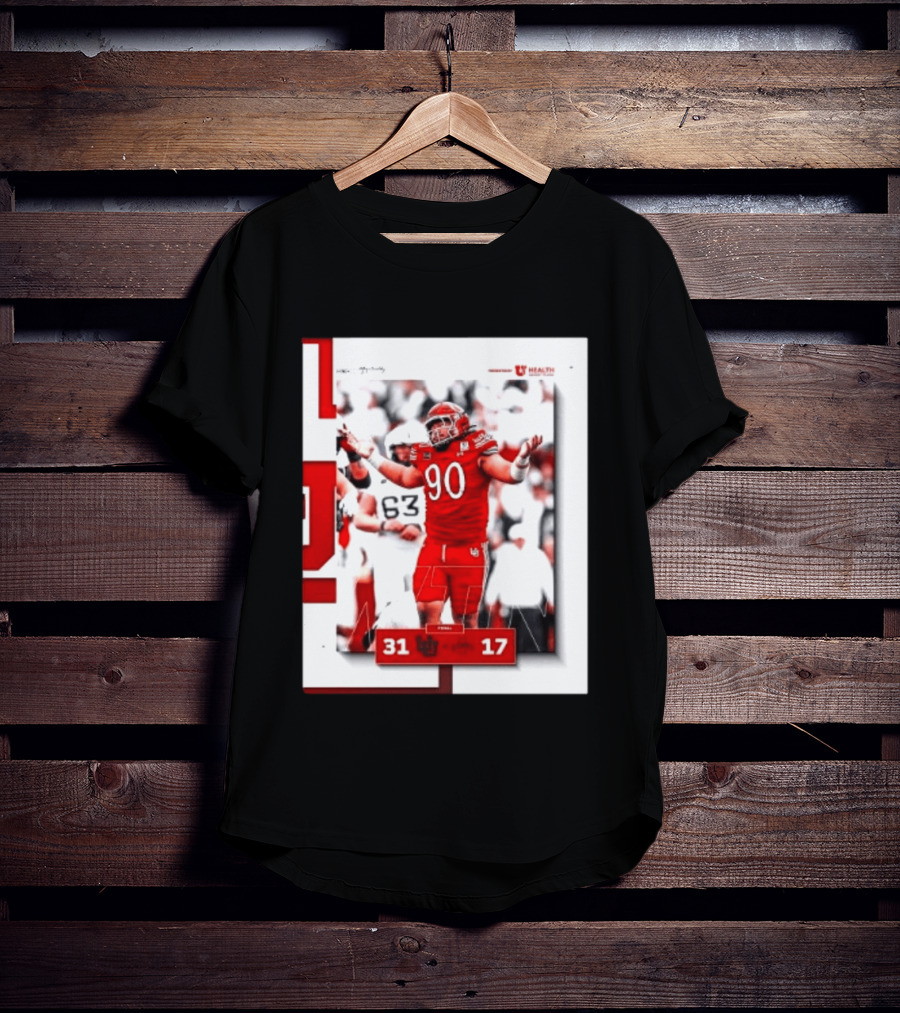 Utah Utes 31 17 Iowa State Cyclones 2026 Football Score Victory Celebration T-Shirt