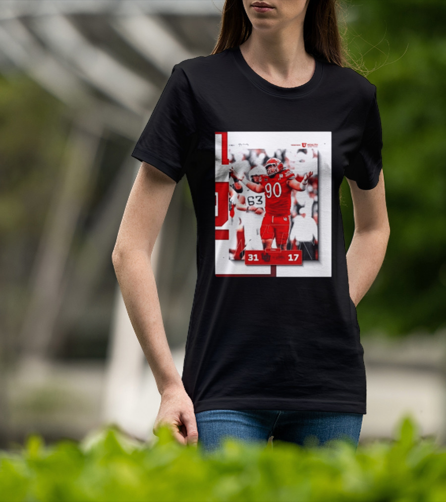 Utah Utes 31 17 Iowa State Cyclones 2026 Football Score Victory Celebration T-Shirt