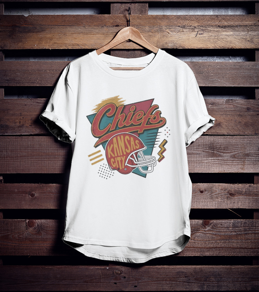 Kansas City Chiefs Game Day Retro Helmet T-Shirt