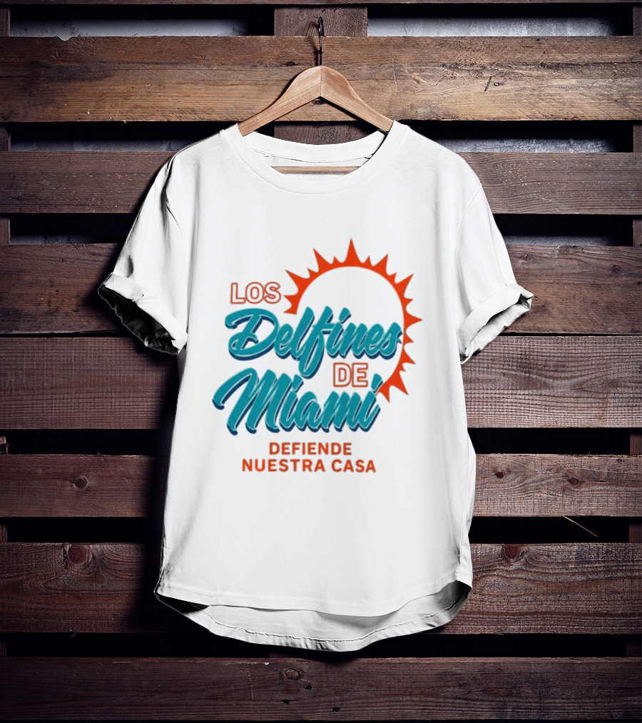 Los Delfines De Miami Defiende Nuestra Casa Solar T-Shirt