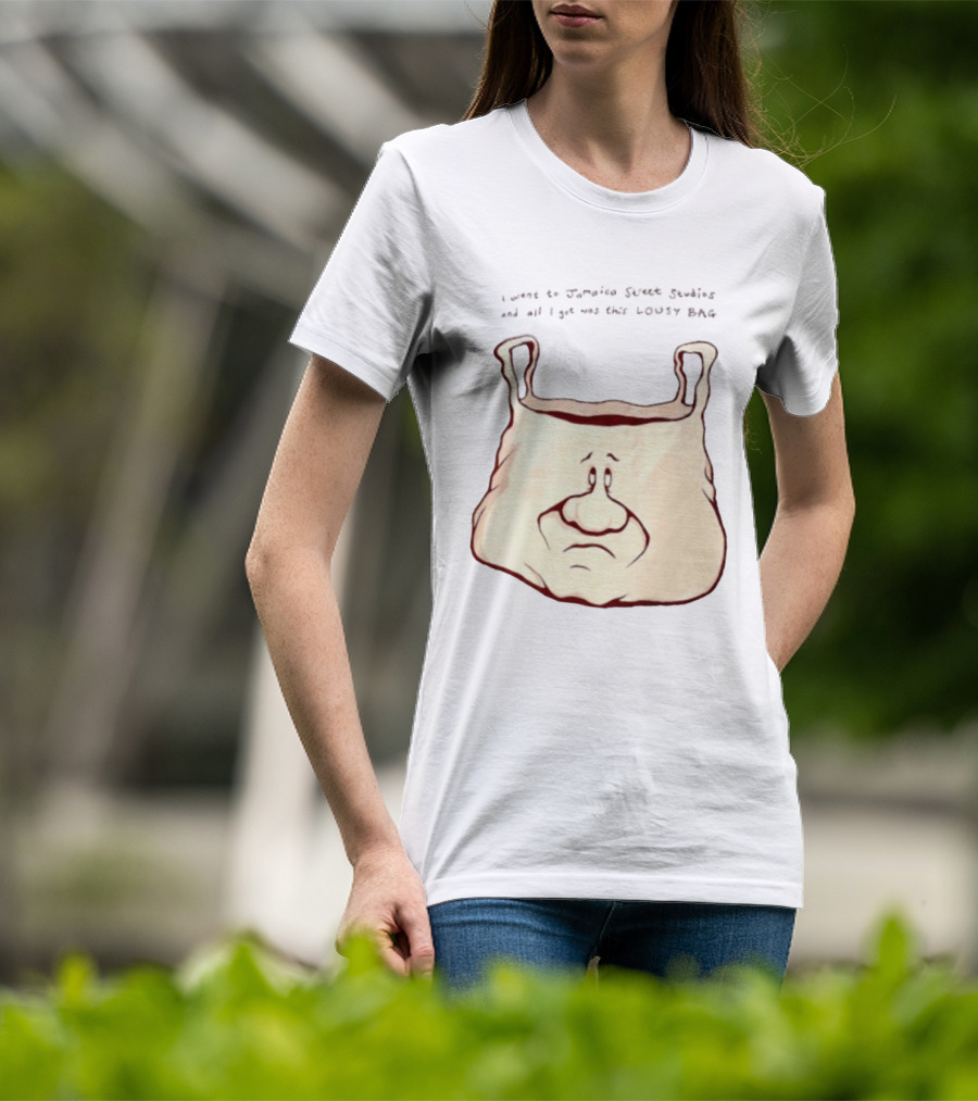 I Went To Jamaica Street Studios And All I Got Was This Lousy Bag Sad Face T-Shirt