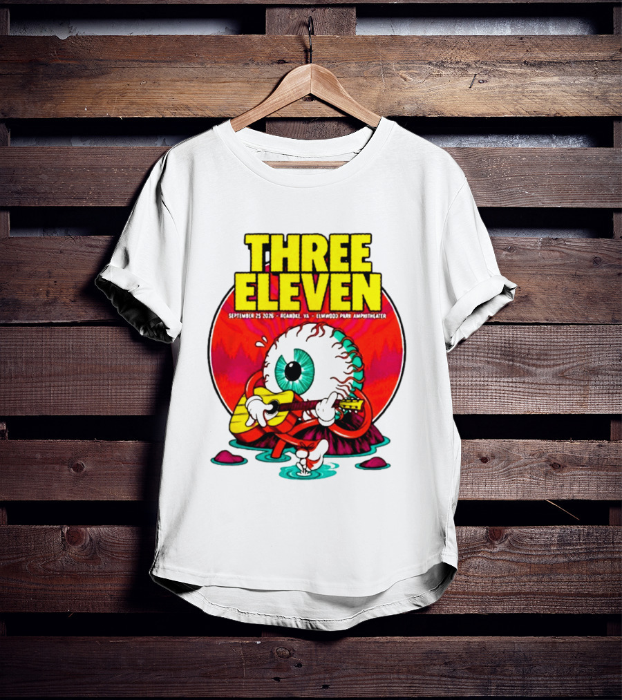 THREE ELEVEN September 25 2026 Roanoke VA Elmwood Park Amphitheater Event T-Shirt