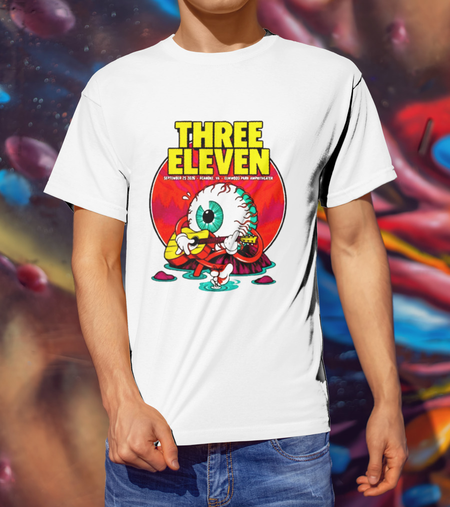 THREE ELEVEN September 25 2026 Roanoke VA Elmwood Park Amphitheater Event T-Shirt