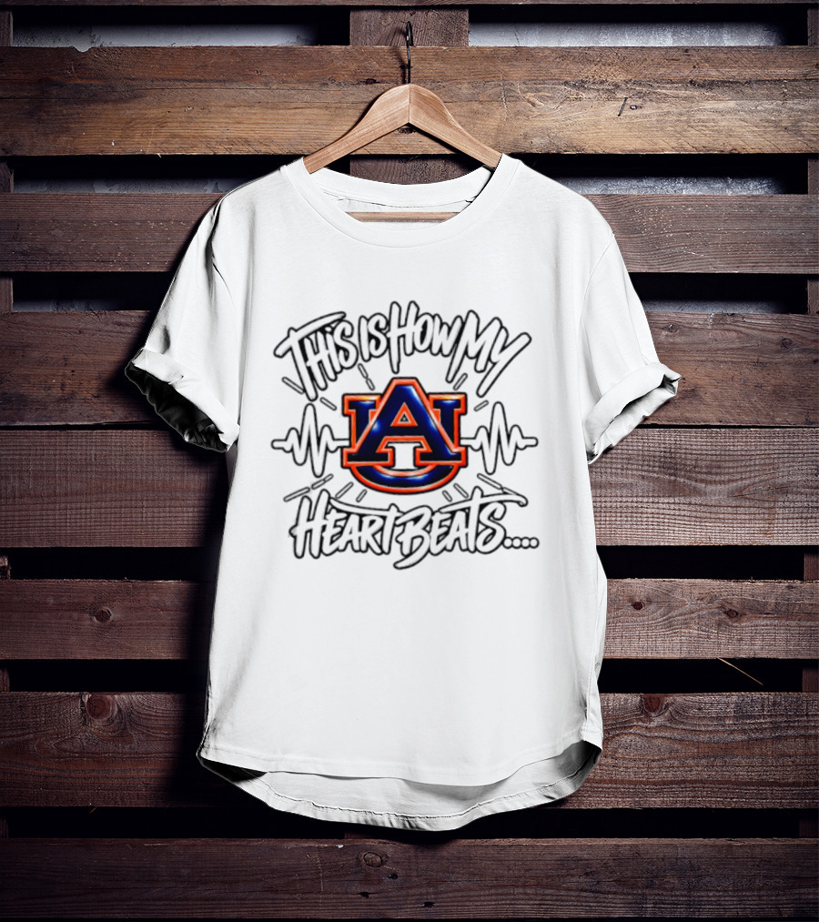 Auburn Tigers This Is How My Heart Beats T-Shirt