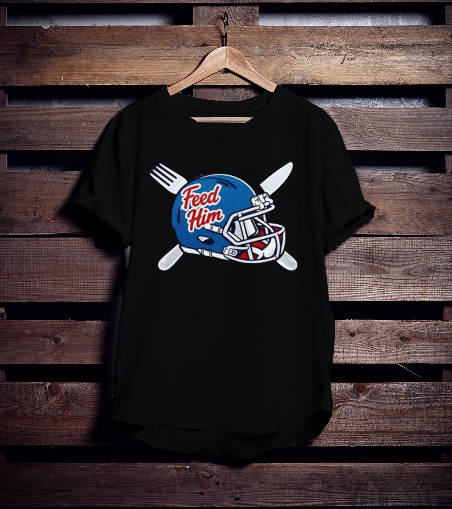 Ole Miss Rebels Feed Him Football Helmet 2026 T-Shirt