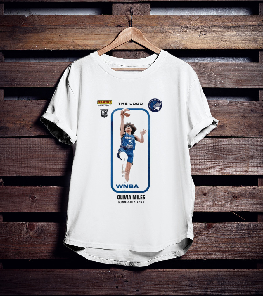 Panini Instant Olivia Miles Minnesota Lynx WNBA Rookie Card T-Shirt