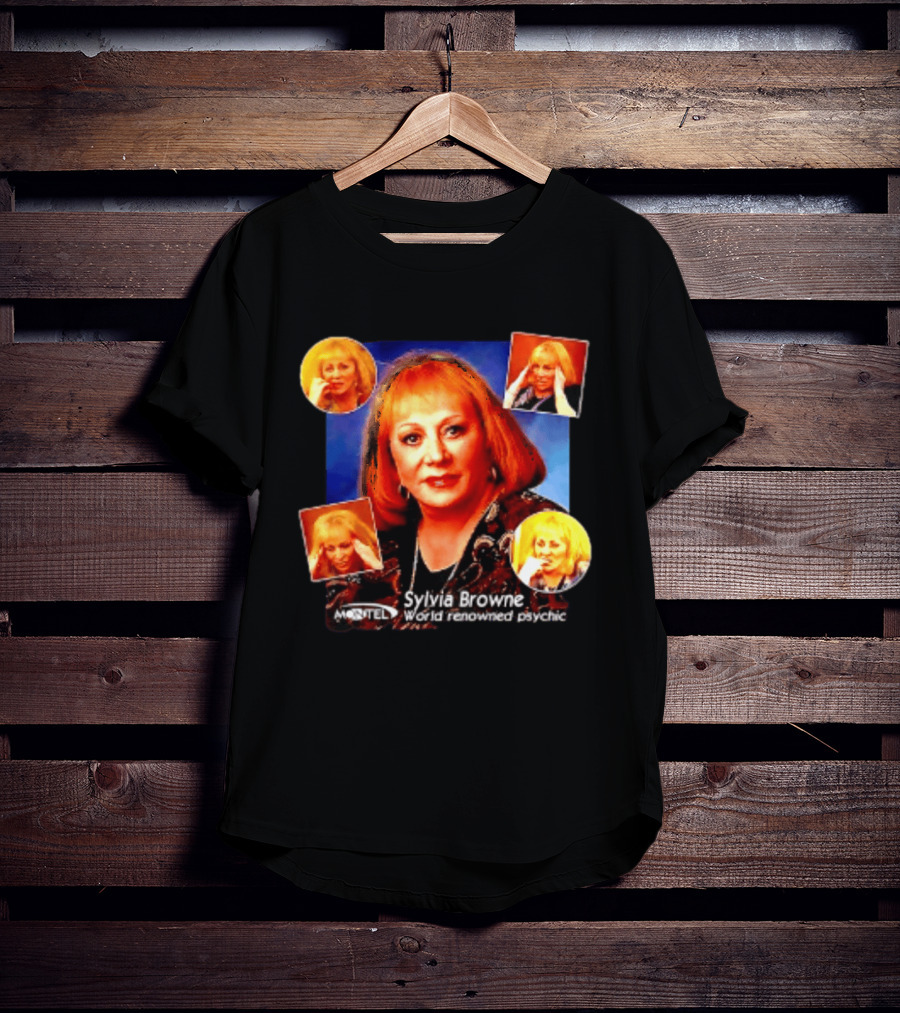 Sylvia Browne Montel World Renowned Psychic Medium Iconic Portraits T-Shirt