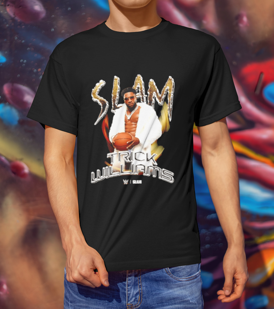 Trick Williams SLAM WWE Basketball Fashion Fusion T-Shirt