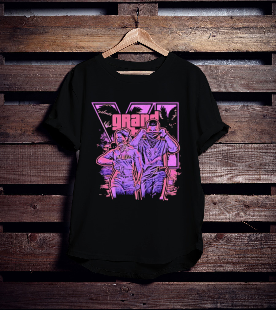 Grand Theft Auto V Rockstar Games Characters Baddie T-Shirt