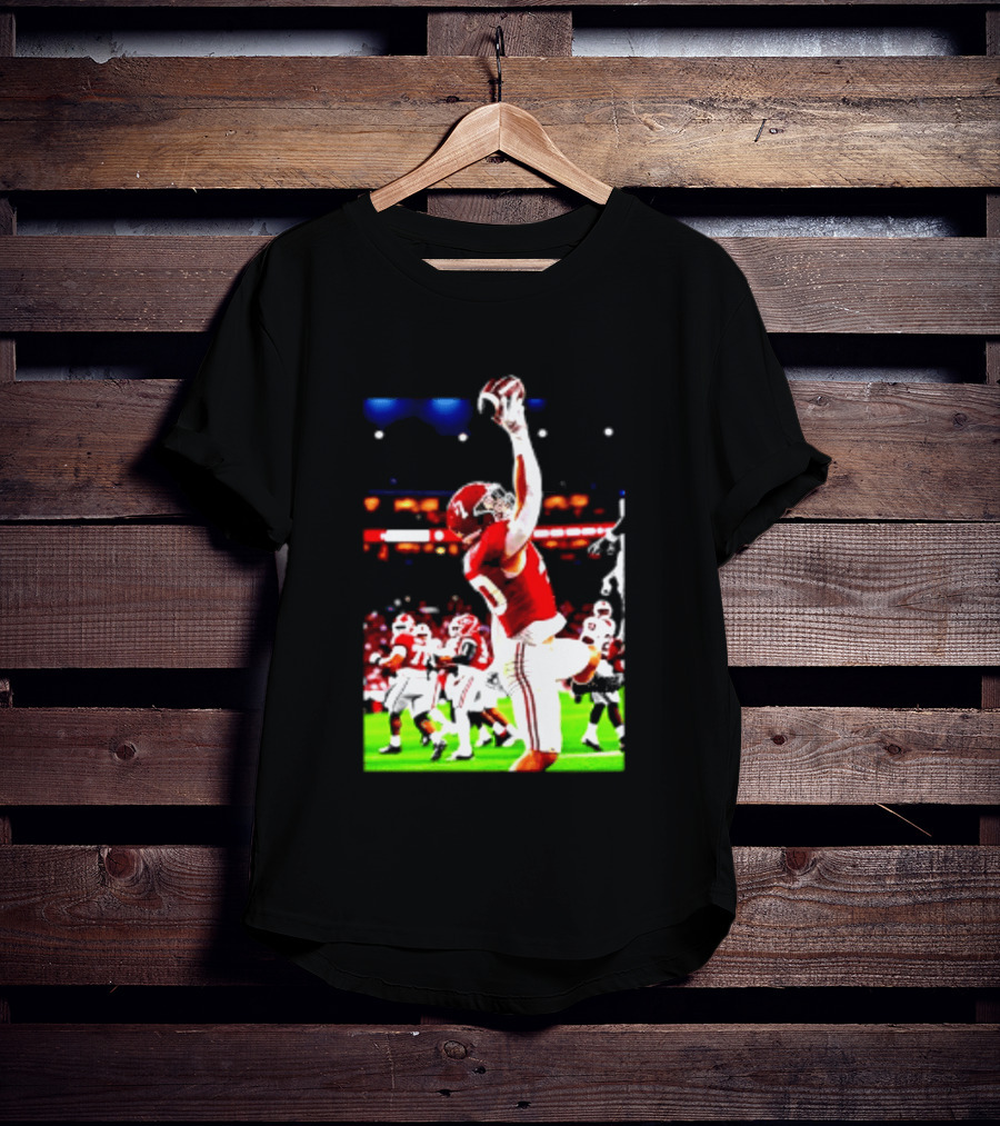 Alabama Crimson Tide Josh Ford One Handed Football Catch T-Shirt