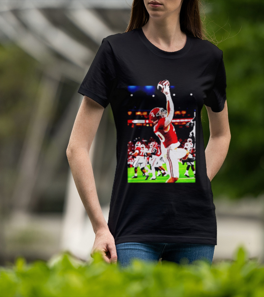 Alabama Crimson Tide Josh Ford One Handed Football Catch T-Shirt