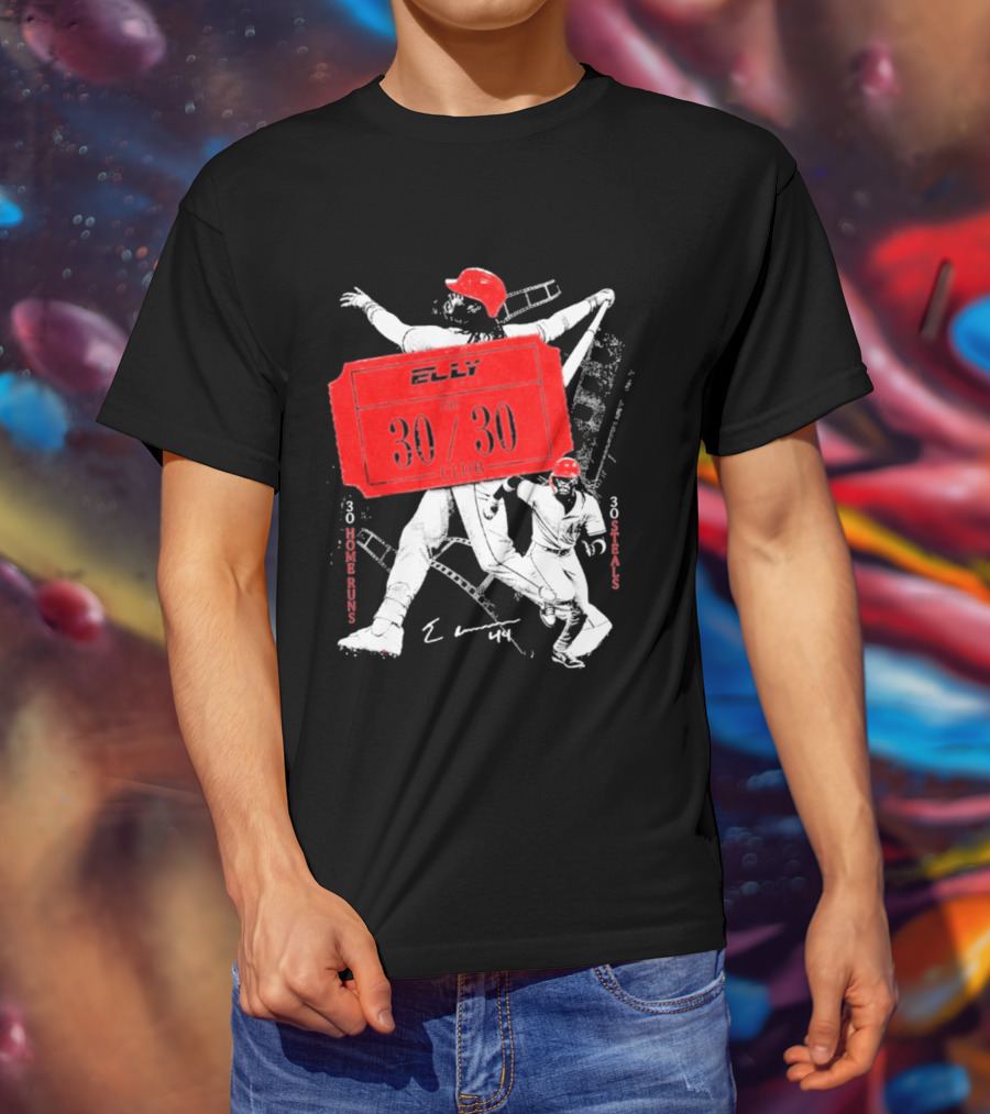 Elly The 30 30 Club 30 Home Runs 30 Steals T-Shirt