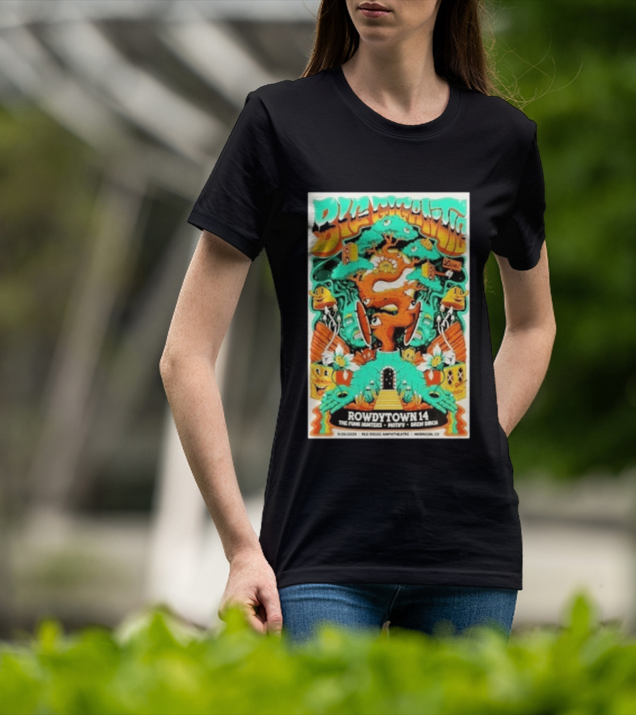 Boogie Nights Live Rowdytown 14 Red Rocks Amphitheatre 09.26.2026 The Funk Hunters Motifv Drew Birch T-Shirt
