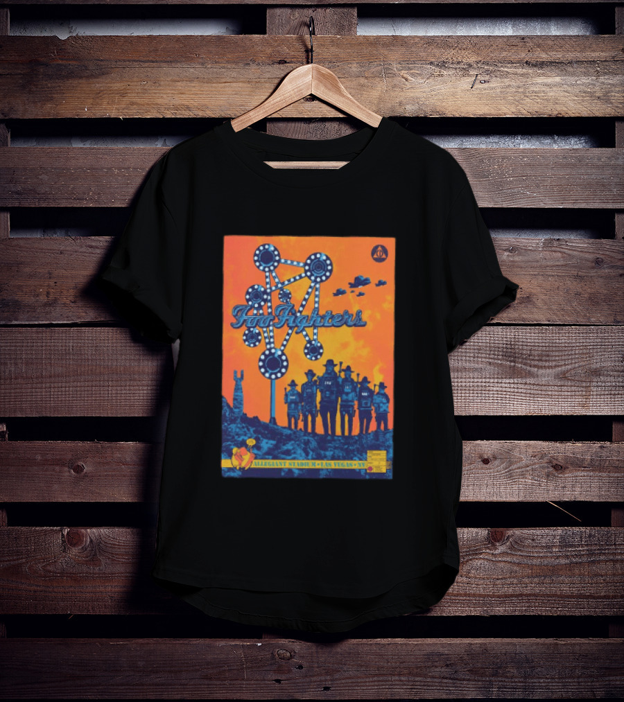 Foo Fighters Allegiant Stadium Las Vegas NV Space Theme Concert T-Shirt