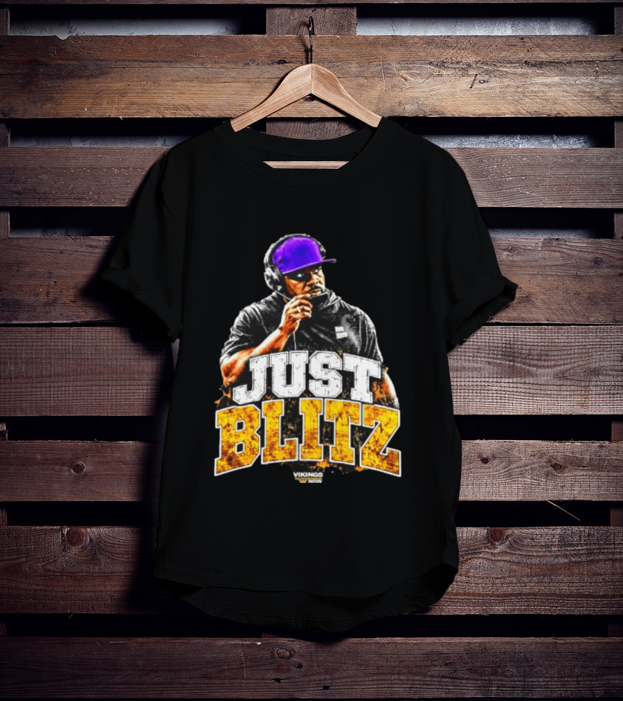 Brian Flores Just Blitz Vikings Now Bold Coaching Football Strategy T-Shirt