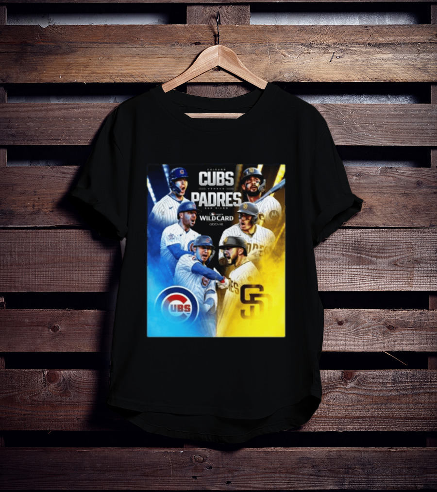 Chicago Cubs Vs San Diego Padres 2026 MLB NL Wild Card Showdown Baseball Fan Gear T-Shirt