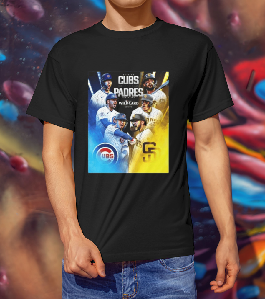 Chicago Cubs Vs San Diego Padres 2026 MLB NL Wild Card Showdown Baseball Fan Gear T-Shirt