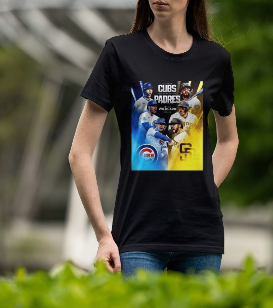 Chicago Cubs Vs San Diego Padres 2026 MLB NL Wild Card Showdown Baseball Fan Gear T-Shirt