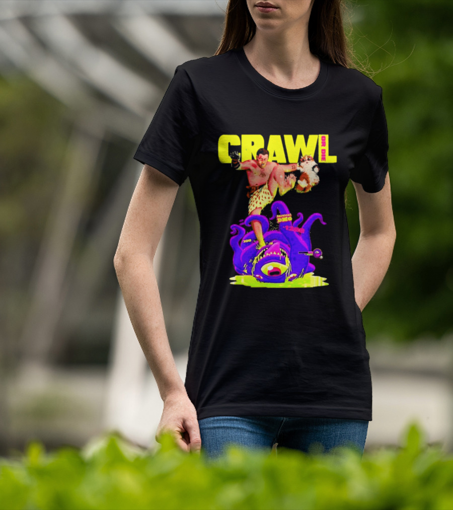 Crawl Or Die Critical Damage RPG Gamer Monster Attack T-Shirt