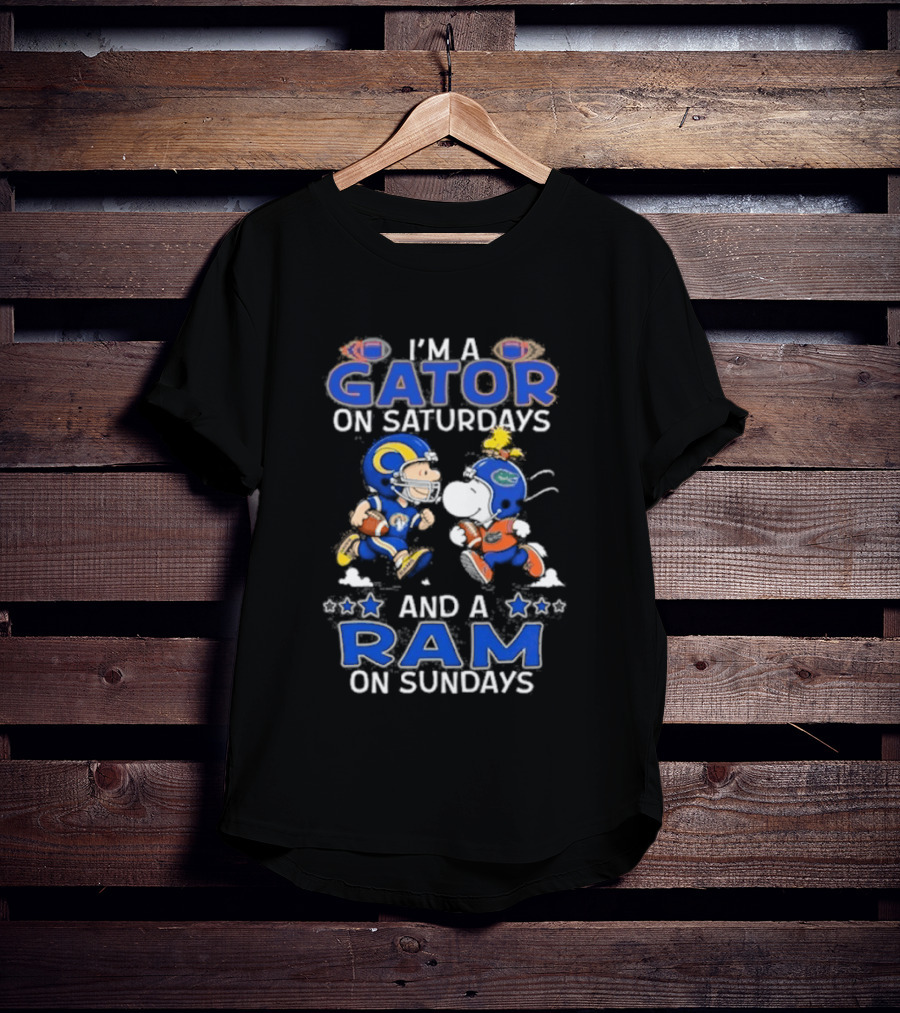 I'm A Gator On Saturdays And A Ram On Sundays Football Fans T-Shirt