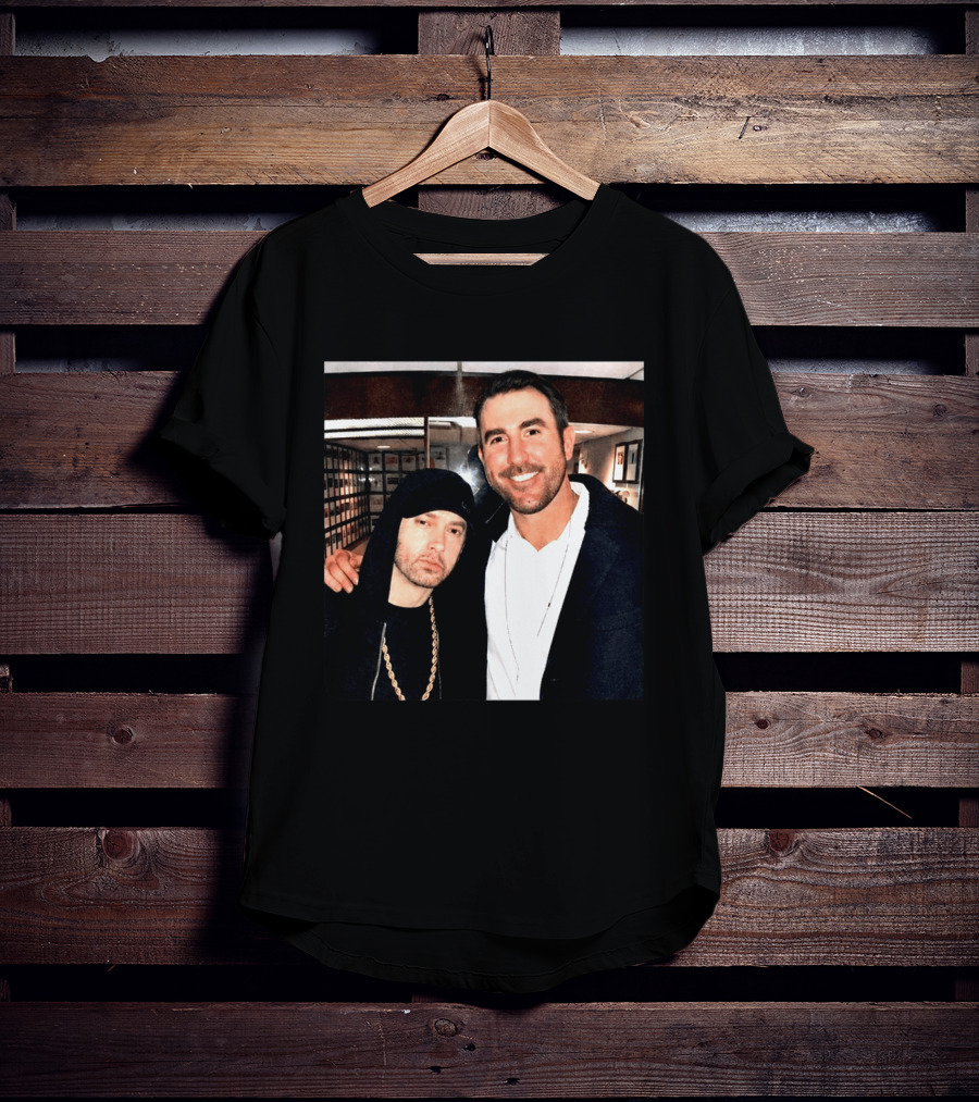 Justin Verlander Eminem Iconic Collaboration Moment T-Shirt