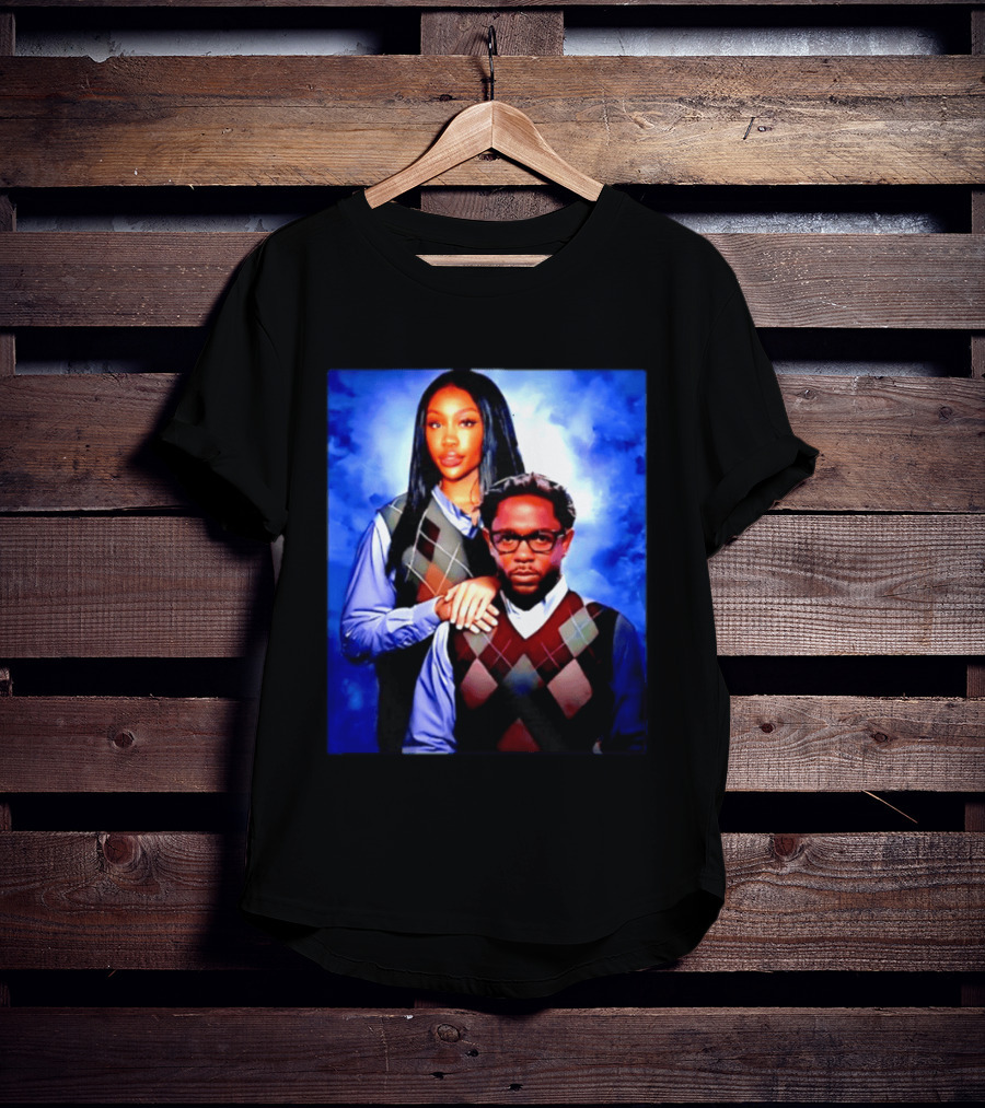 Kendrick Lamar SZA Stepbrothers Meme Argyle Sweater Humor T-Shirt