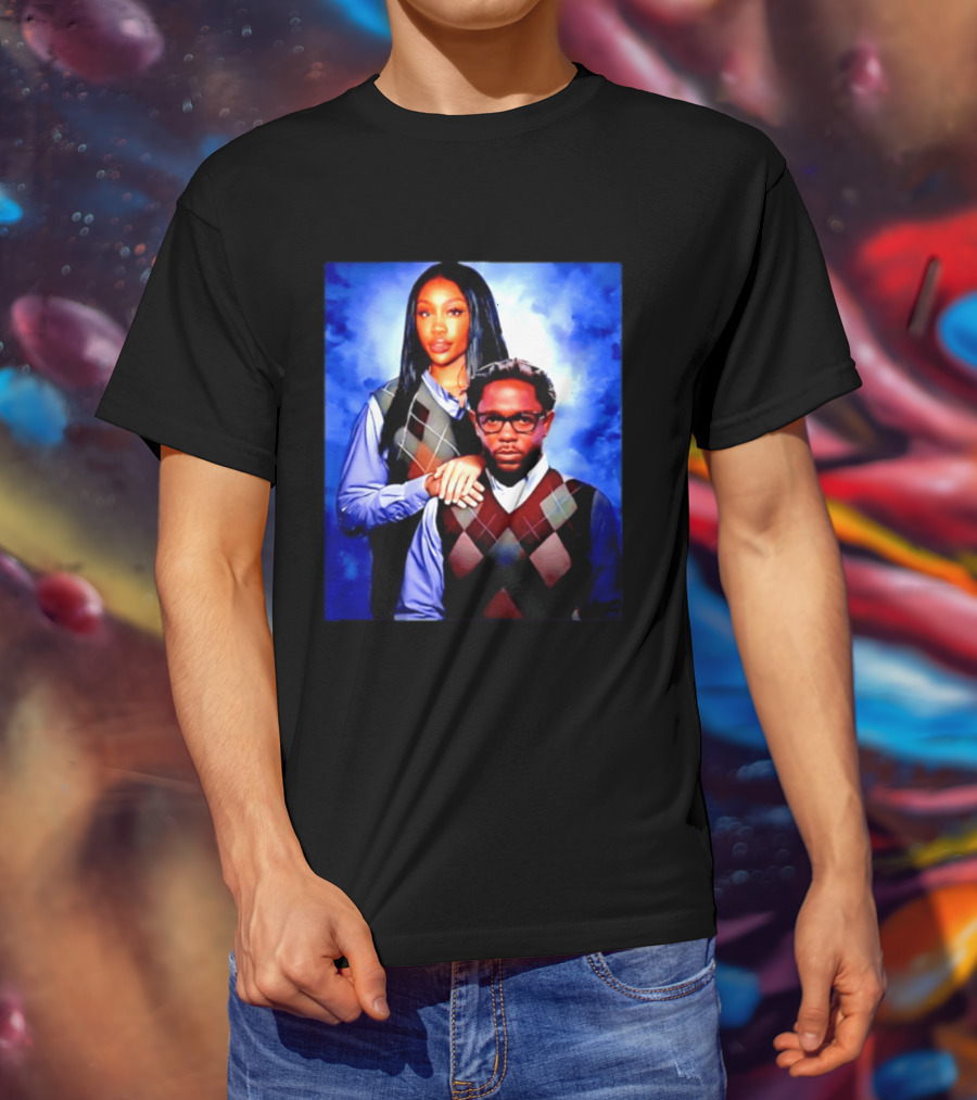 Kendrick Lamar SZA Stepbrothers Meme Argyle Sweater Humor T-Shirt