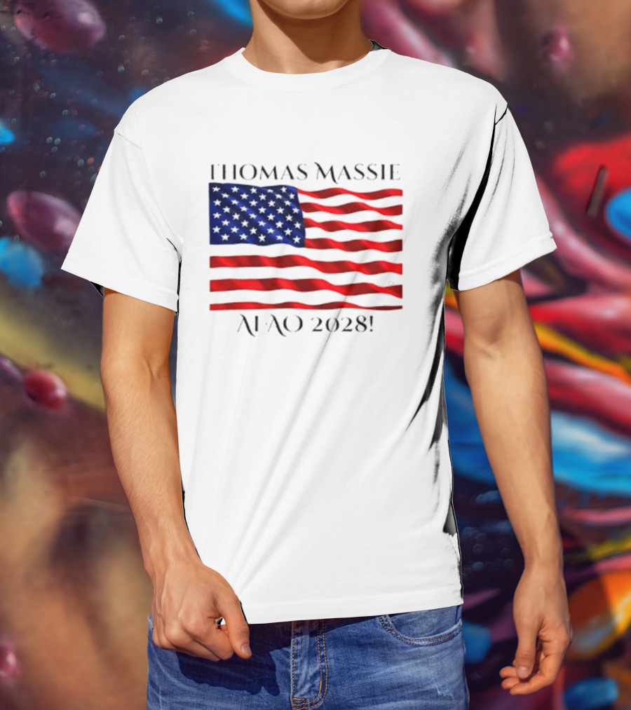 Thomas Massie American Flag 2028 AFAO T-Shirt