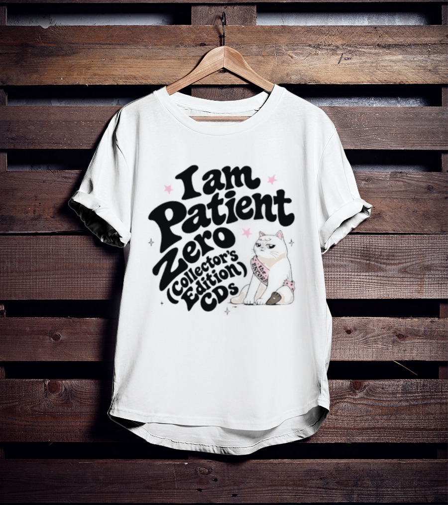 I Am Patient Zero Collectors Edition CDs Cat With Pink Bandana T-Shirt
