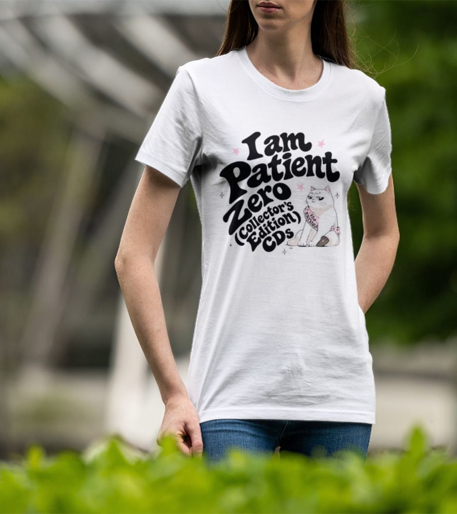 I Am Patient Zero Collectors Edition CDs Cat With Pink Bandana T-Shirt