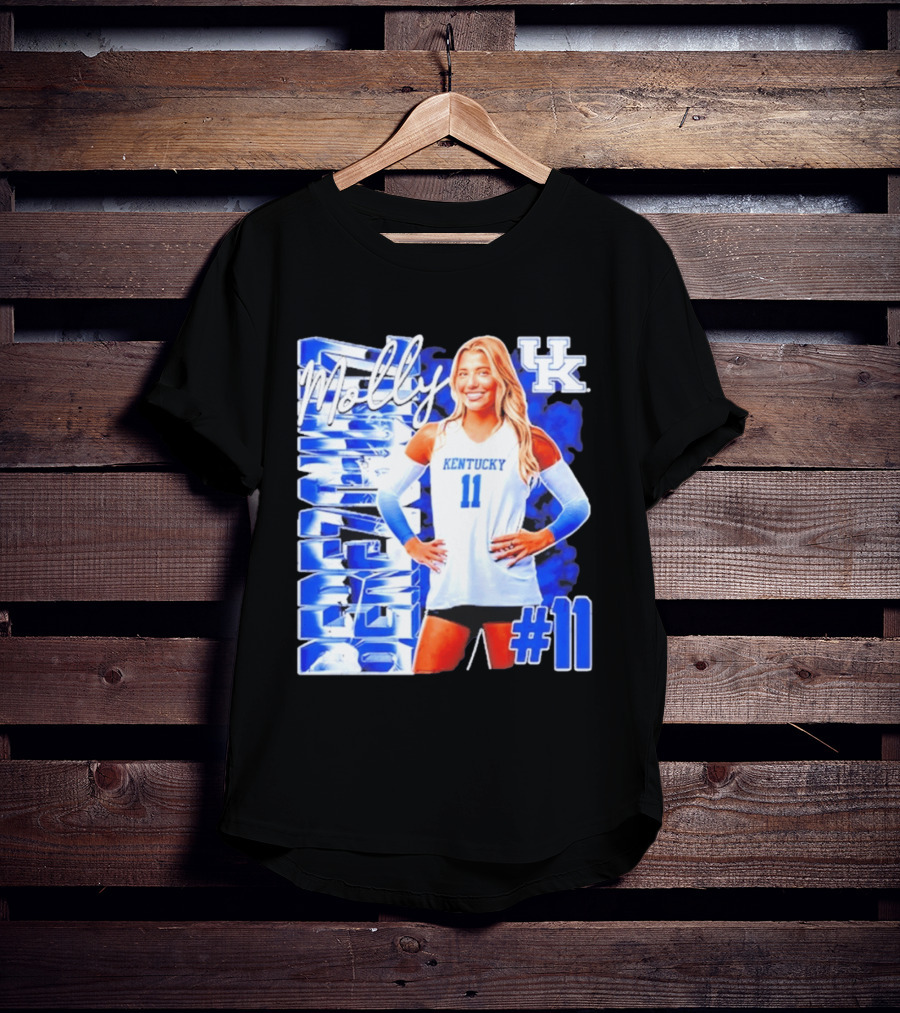 Kentucky Wildcats Volleyball Molly 11 Kentucky Player Pose UK T-Shirt