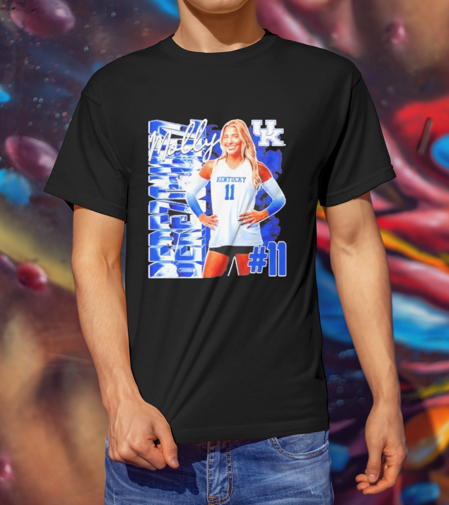 Kentucky Wildcats Volleyball Molly 11 Kentucky Player Pose UK T-Shirt