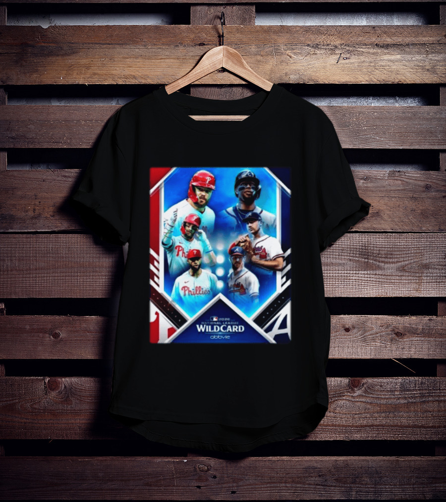 2026 MLB National League Wild Card Philadelphia Phillies Atlanta Braves Matchup T-Shirt