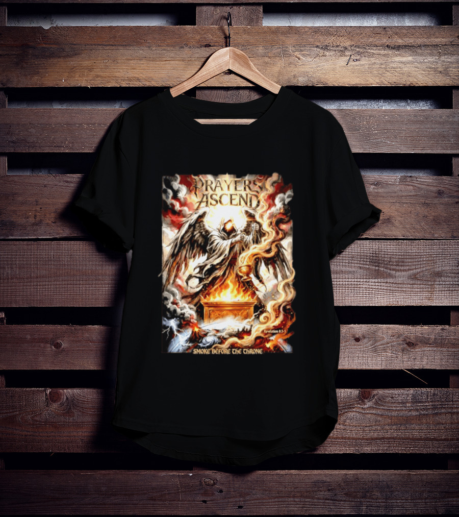 Prayers Ascend Smoke Before The Throne Revelation 8 3 5 Angelic T-Shirt
