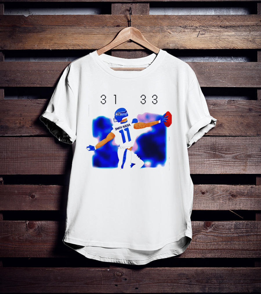 Jaxon Smith Njigba Seattle Seahawks 11 Football Catch 31 33 T-Shirt