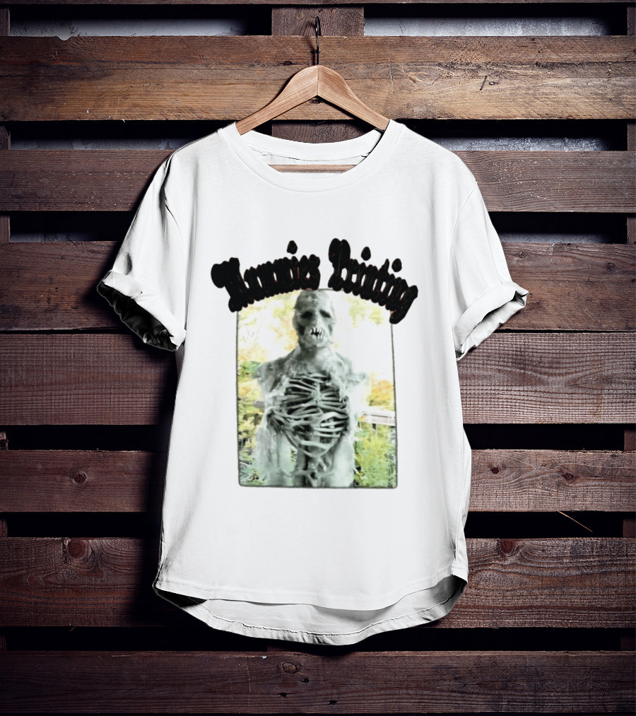 Mummies Printing Spooky Scarecrow Skeleton Horror T-Shirt