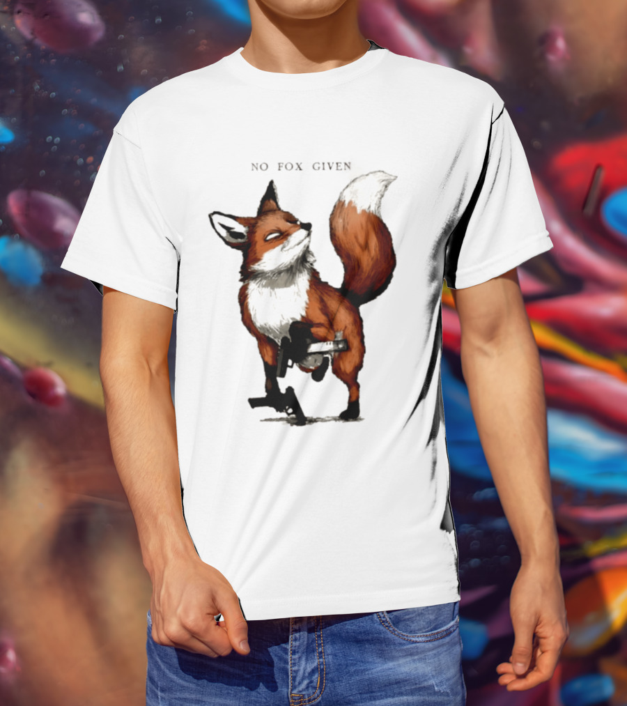 No Fox Given With Pistol And Attitude T-Shirt