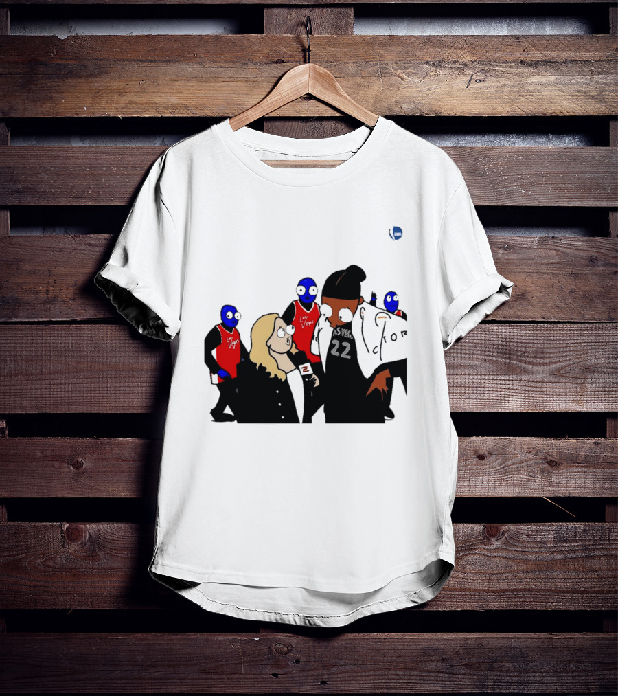 WNBA Las Vegas Aces A'ja Wilson Interview Cartoon 22 T-Shirt