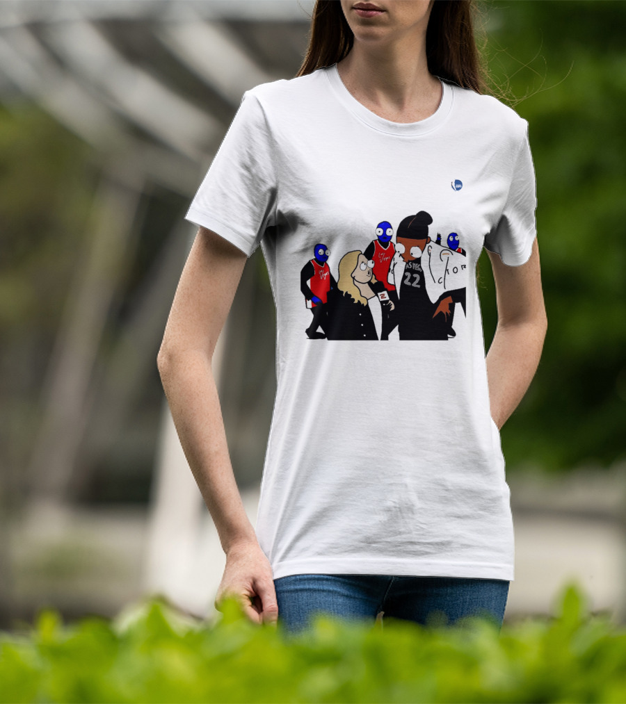WNBA Las Vegas Aces A'ja Wilson Interview Cartoon 22 T-Shirt