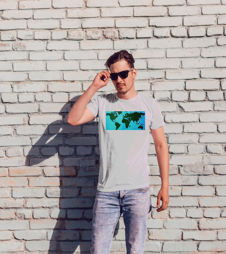 World Map Planet Earth Travel Adventure Journey T-Shirt