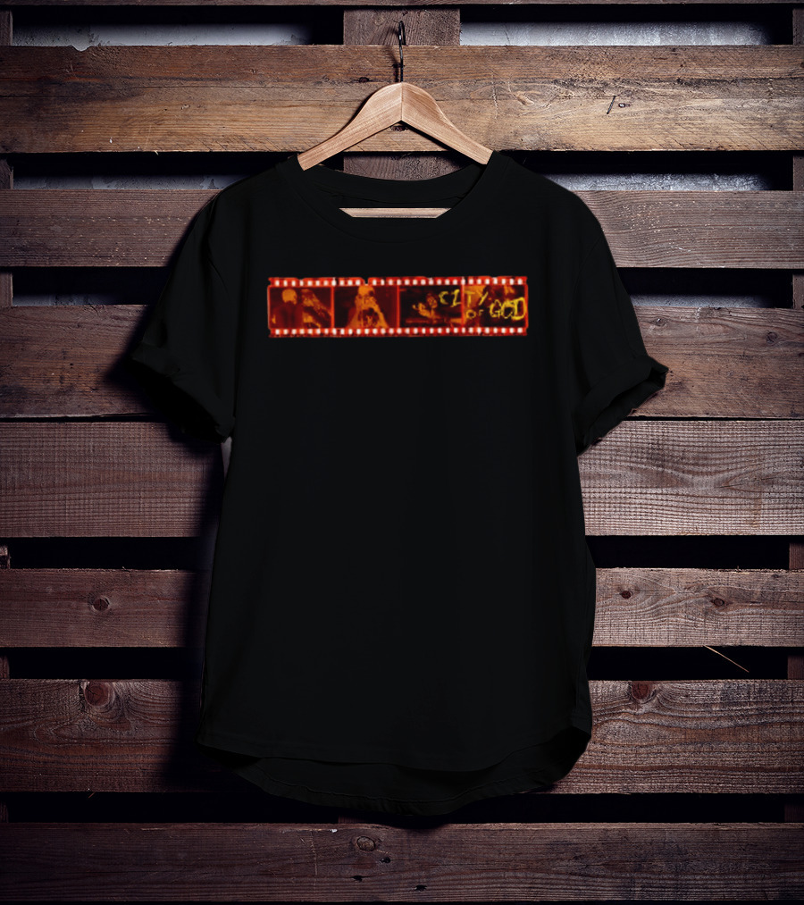 City Of God Hoods Never Stop They Just Take A Break Classic Film Strip T-Shirt