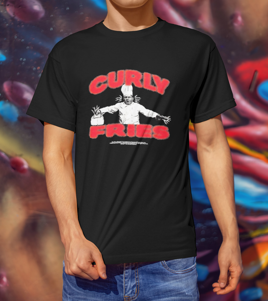 Finn Wolfhard Curly Fries Chef 2026 Faces Mashed Potato T-Shirt