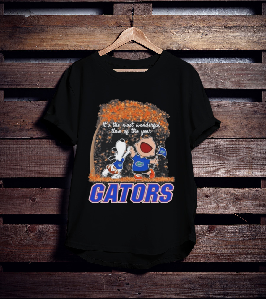 Florida Gators Snoopy Charlie Brown Wonderful Time Of The Year 2026 T-Shirt