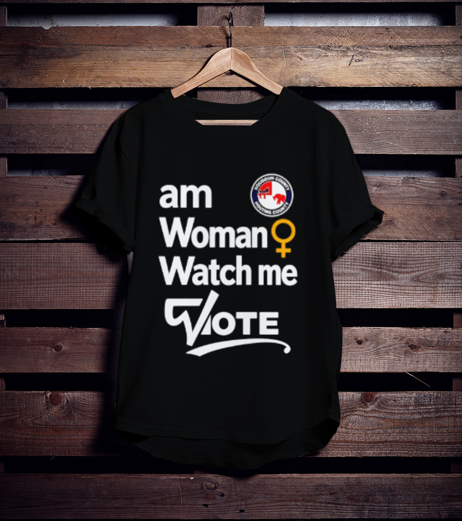Am Woman Me Vote Loudoun County Female Symbol Political Elephant Donkey T-Shirt