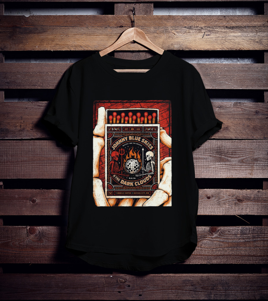 Johnny Blue Skies And The Dark Clouds Matchbox Mobile Center Kansas City MO September 26 2026 T-Shirt