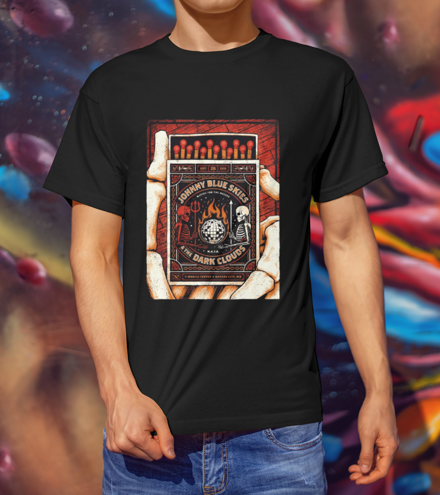Johnny Blue Skies And The Dark Clouds Matchbox Mobile Center Kansas City MO September 26 2026 T-Shirt