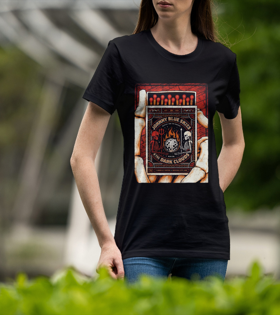 Johnny Blue Skies And The Dark Clouds Matchbox Mobile Center Kansas City MO September 26 2026 T-Shirt