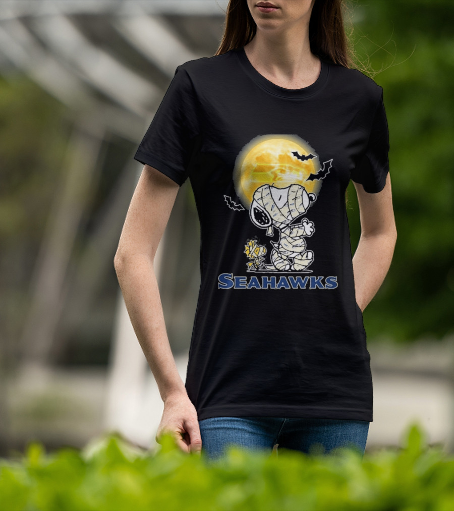 Seahawks Snoopy 2026 Halloween Celebration T-Shirt
